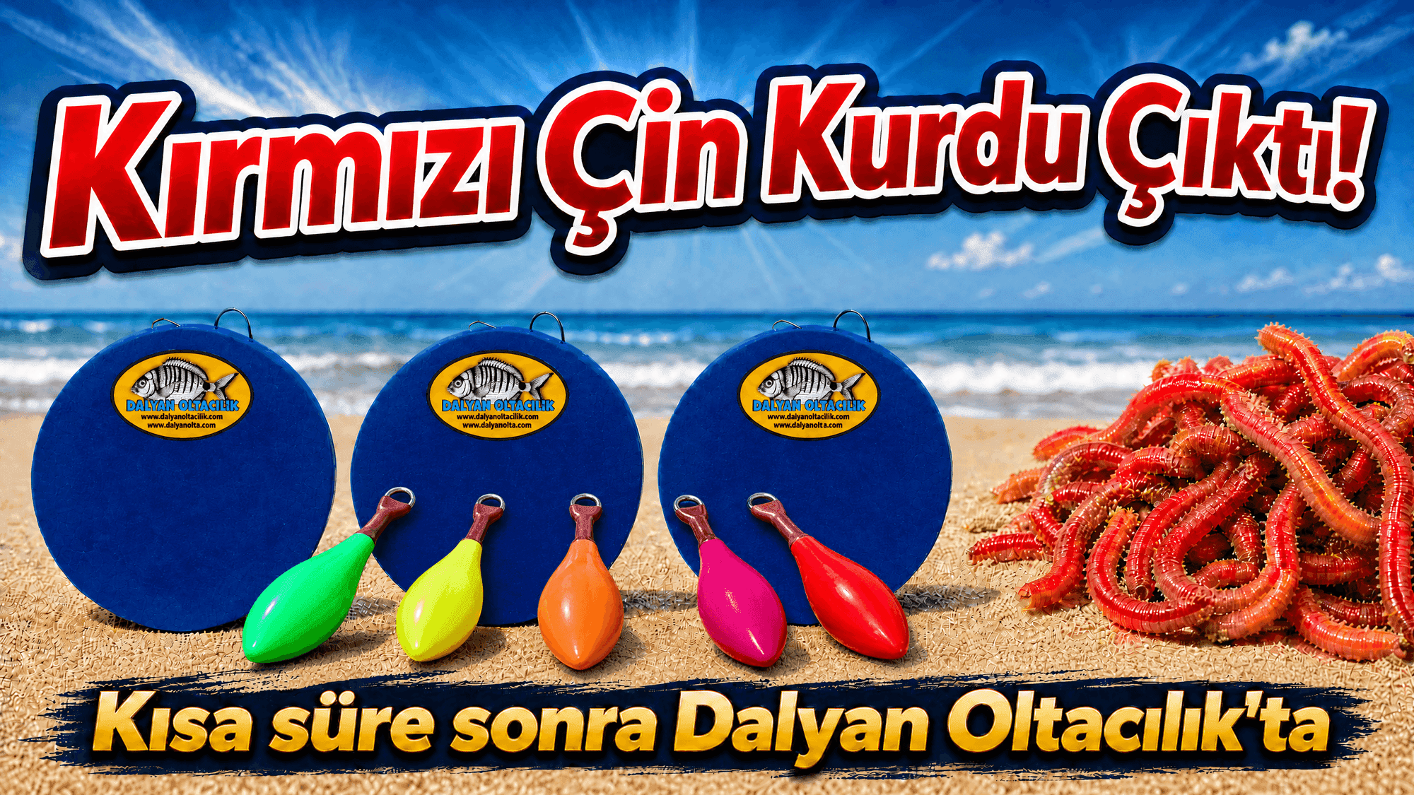 Kırmızı Lugworm Dalyan Oltacılık'ta